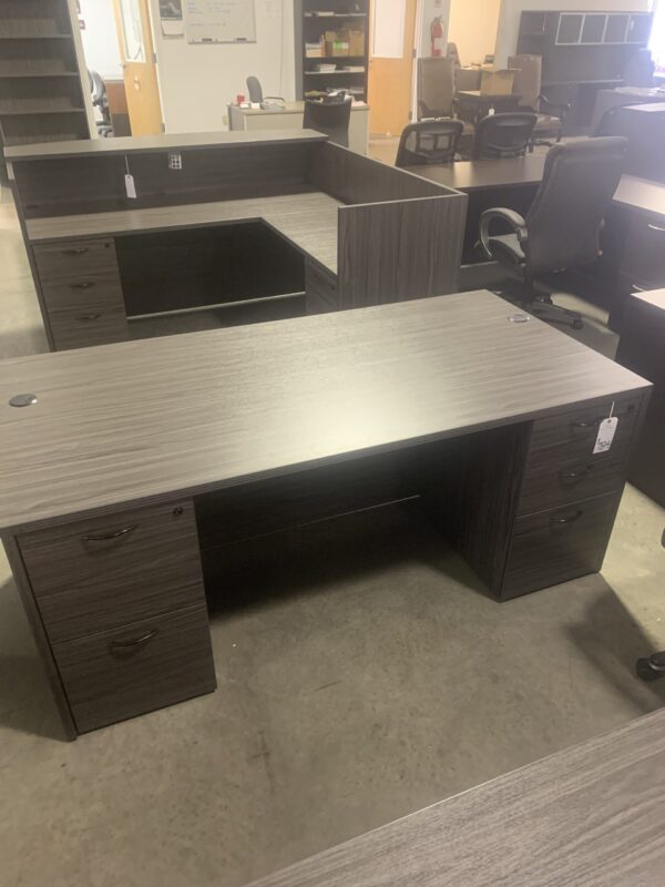 OSP SLATE GRAY 36"x72" EXECUTIVE DESK